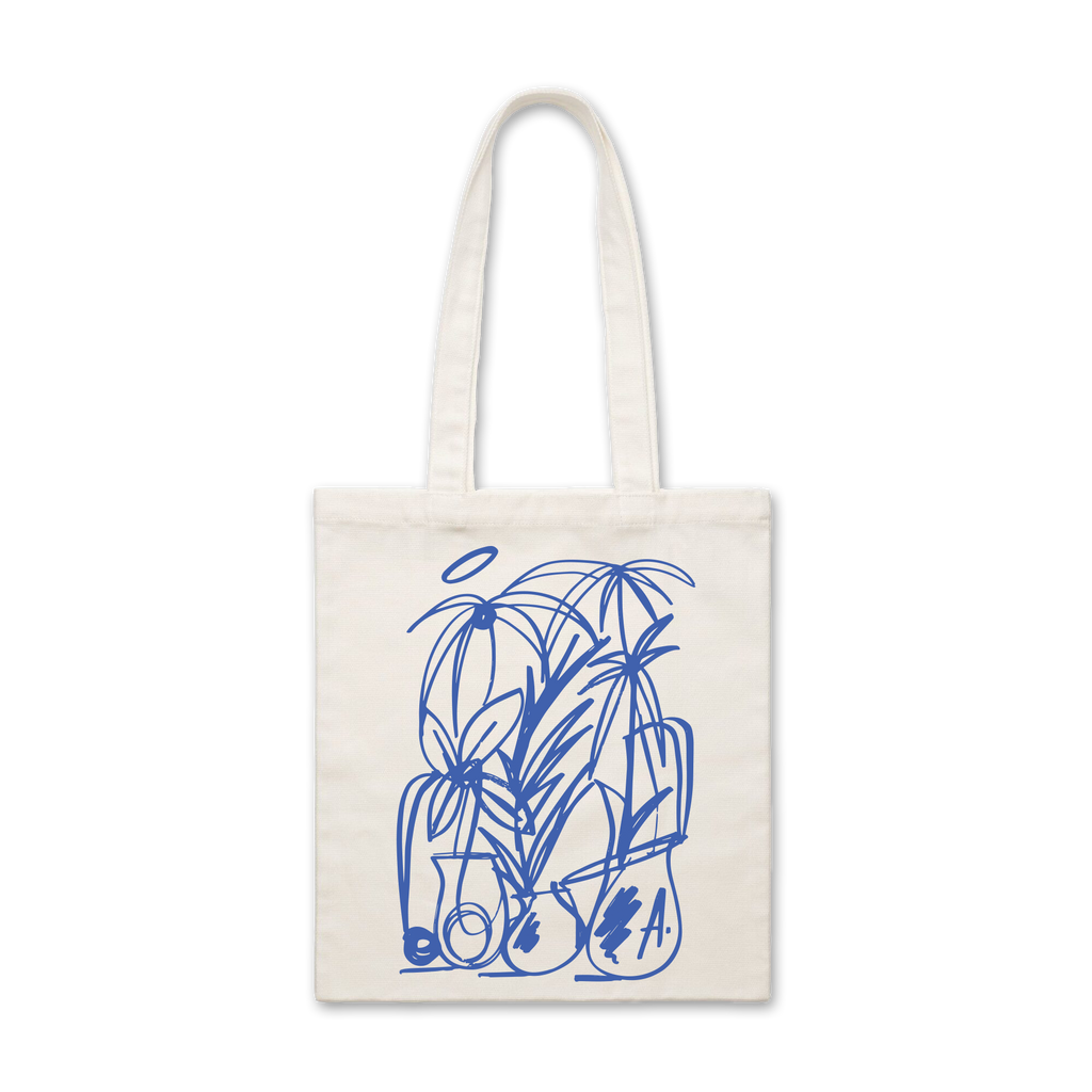 PLANT TOTE BAG (BLUE)