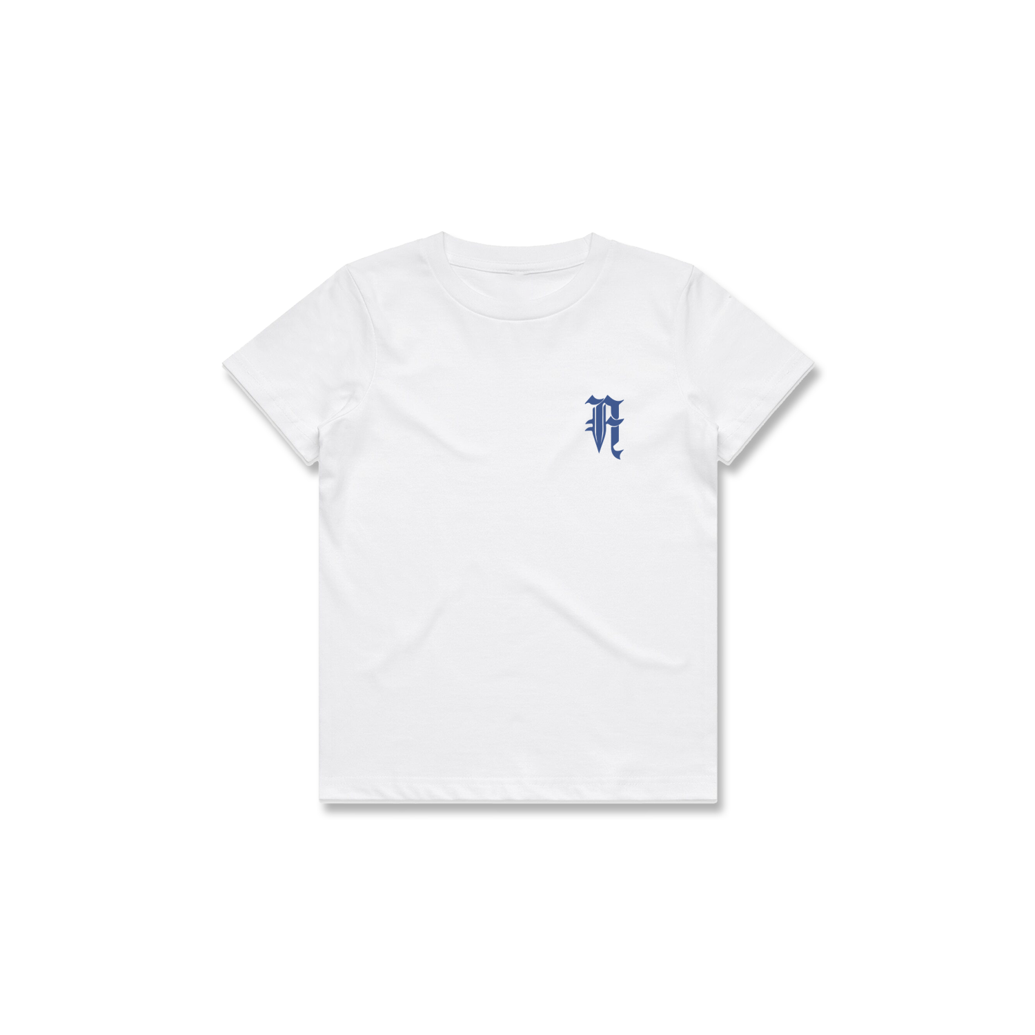 KIDS PLANTS TEE (WHITE + BLUE)